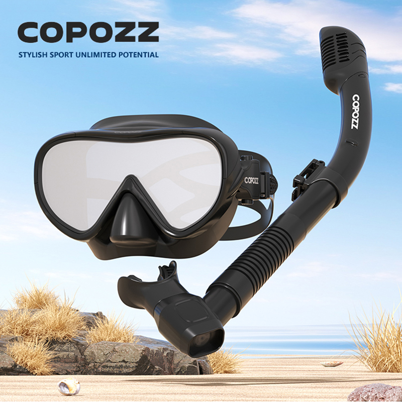 Snorkel Mask Full Face - COPOZZ Nowa Maska do Nurkowania Pełnozasięgowa