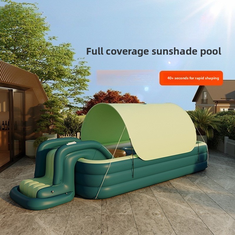 Water Slide Inflatable - Nadmuchiwany basen dla dzieci ze zjeżdżalnią