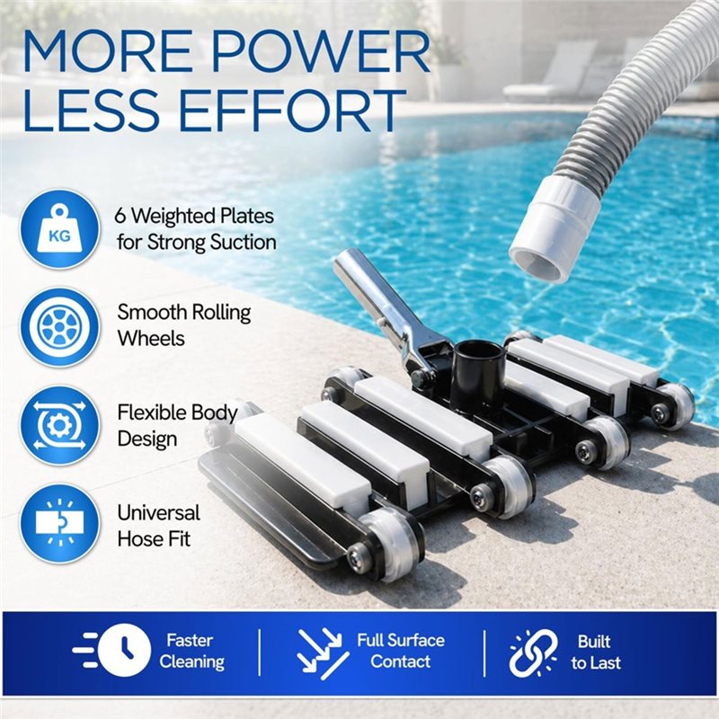 Pool Vacuum Manual - Ręczna głowica do odkurzacza basenowego A64T,