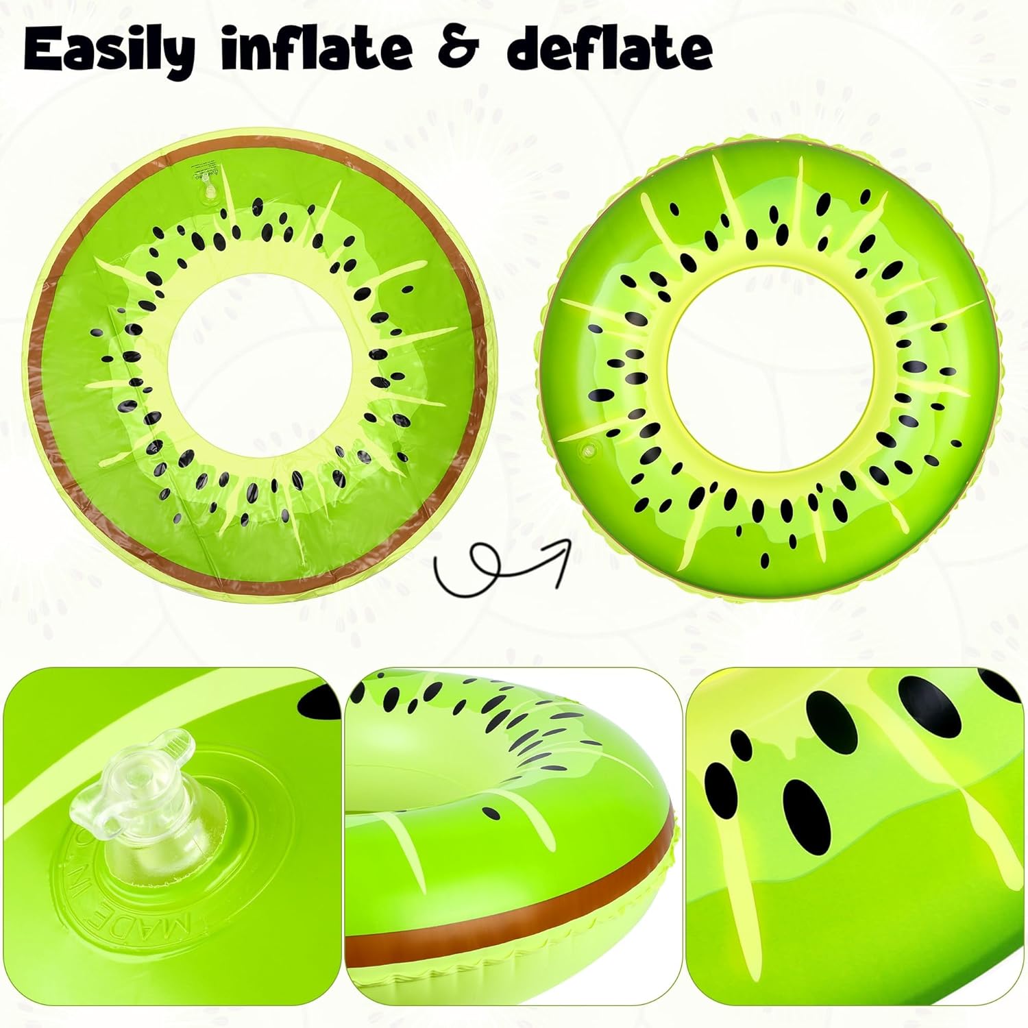 Zestaw 8 dmuchanych kół do pły – Pool Float Ring Inflatable recenzja i cena