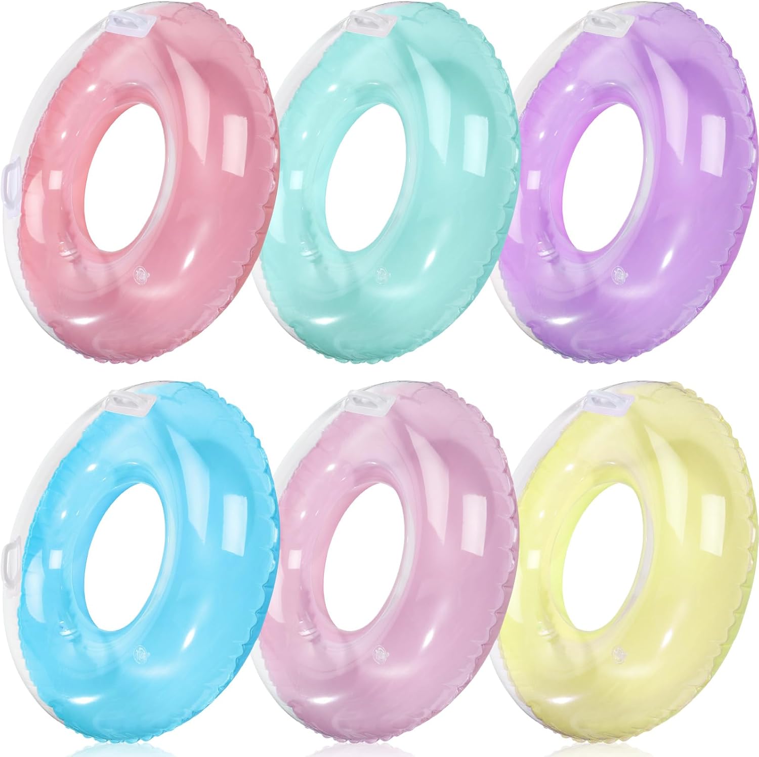 6 sztuk dmuchanych materacy do – Pool Float Ring Inflatable recenzja i cena