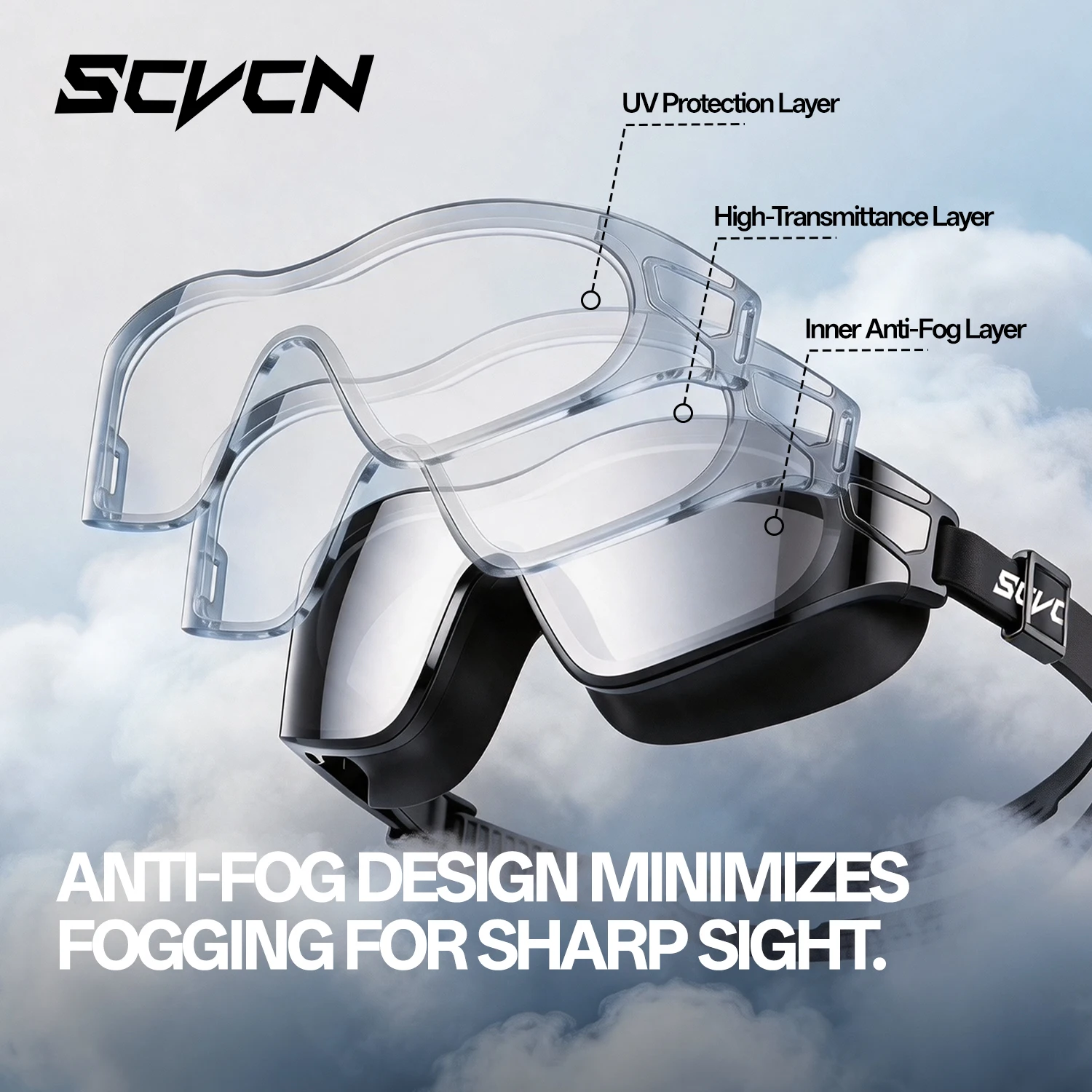 SCVCN – profesjonalne okulary  – Swim Goggles Anti Fog Uv recenzja i cena