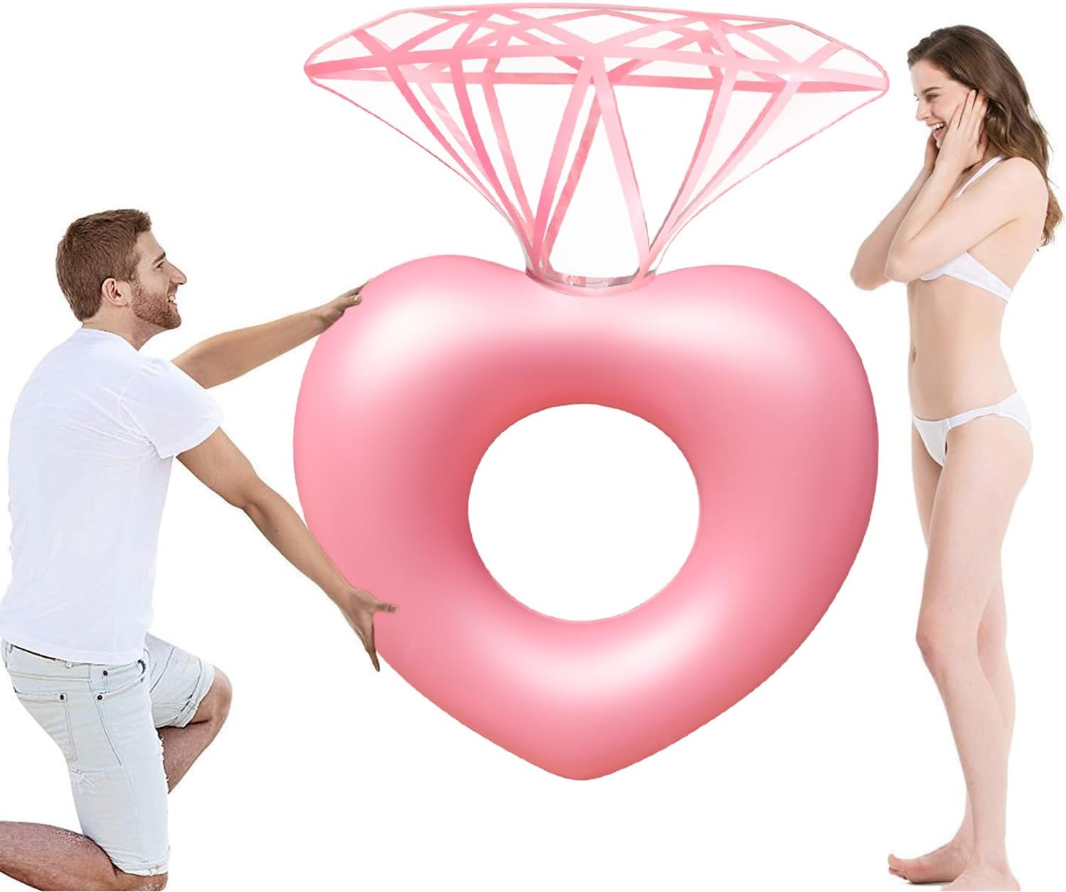 Diamentowy materac do pływania – Pool Float Ring Inflatable recenzja i cena