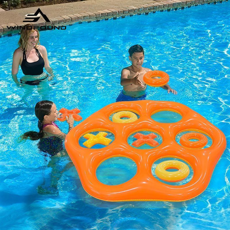 Nadmuchiwana sześciokątna gra  – Pool Float Ring Inflatable recenzja i cena