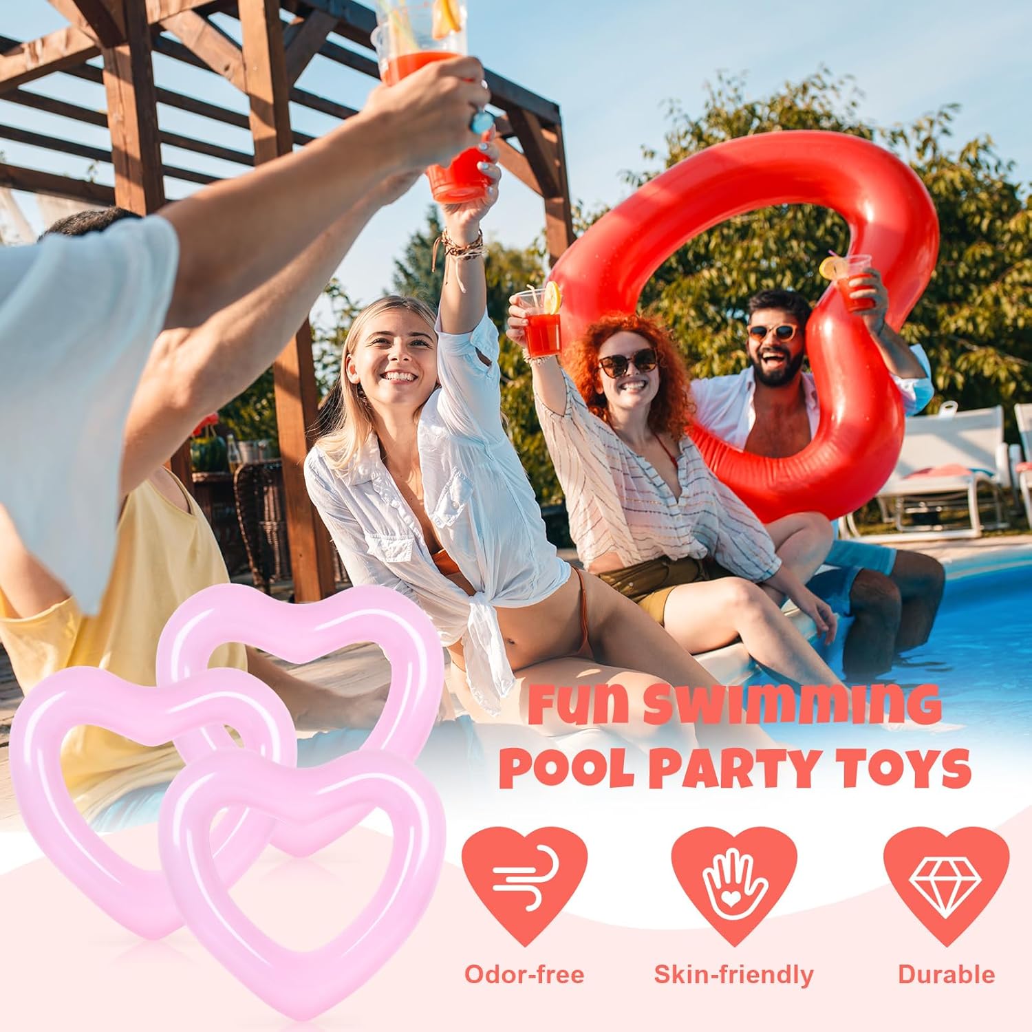 3 szt. dmuchanych materacy w k – Pool Lounger Inflatable recenzja i cena